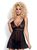 Эротический комплект Obsessive Imperia babydoll, L/XL (черный) 5963 фото