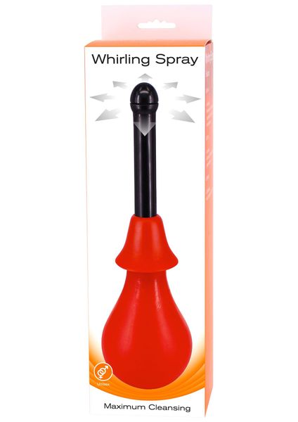 Analny prysznic Seven Creations Whirling Spray, 25.5 cm (czerwony) 3988 zdjęcie