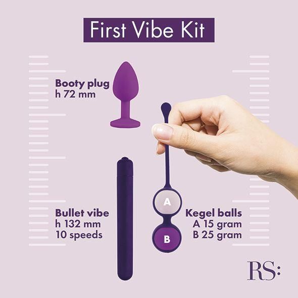 Набор секс-игрушек Rianne S Essentials First Vibe Kit, 3 шт (фиолетовый) 12589 фото