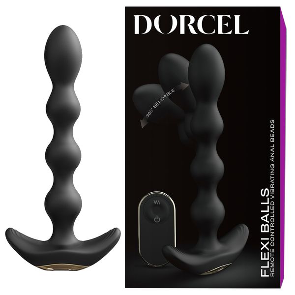 Korek analny Dorcel Flexi Balls, 18,2 cm (czarny) 18339 zdjęcie