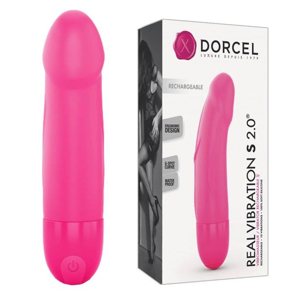 Вибратор для точки G Dorcel Real Vibration 2.0, 16 см (розовый) 12818 фото