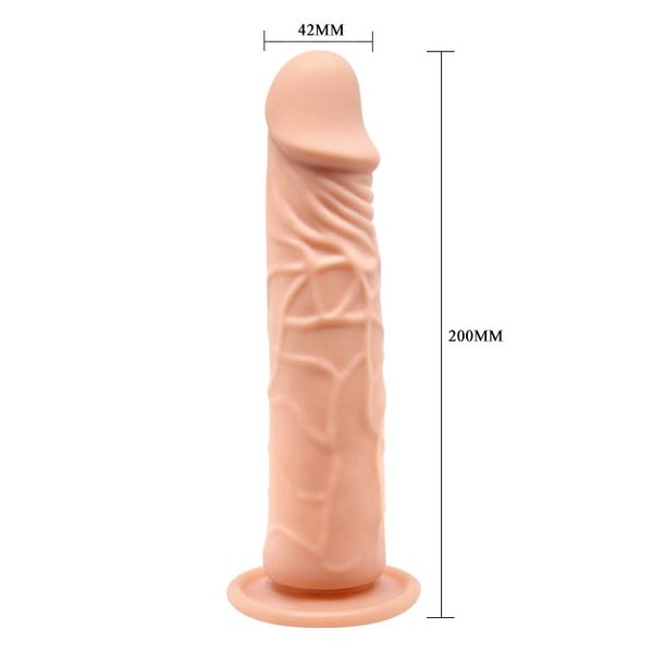 Dildo Barbara 7,8 &apos;&apos; Calvin Flesh, 20 cm (cielisty) 23535 zdjęcie