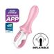 Надувний анальний вібратор Satisfyer Air Pump Booty 5+, 19 см (рожевий) 17344 фото 7