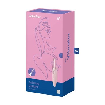 Стимулятор для клітора Satisfyer Twirling Delight, 16 см (рожевий) 12291 фото