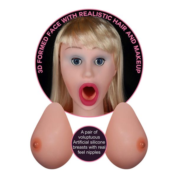 Секс-лялька LoveToy Silicone Boobie Super Love Doll, 152 см (тілесний) 14598 фото