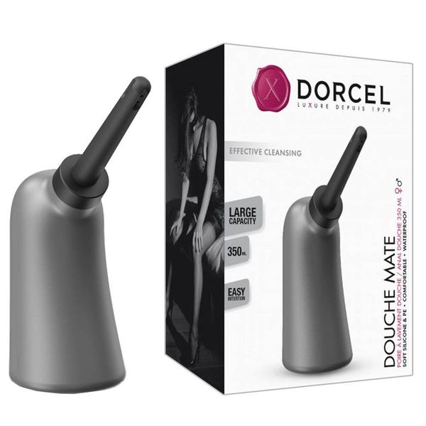 Анальний душ Dorcel Douche Mate, 350 мл (чорний) 12874 фото