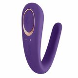 Вибратор для пар Satisfyer Double Classic, 17 см (фиолетовый) 19705 фото