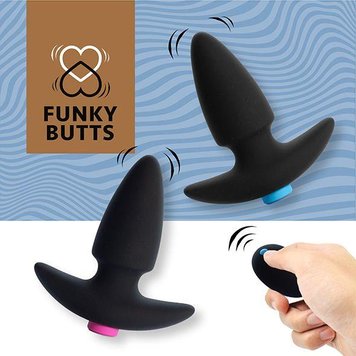 Набір анальних пробок FeelzToys FunkyButts, 12,5 см (чорний) 12554 фото