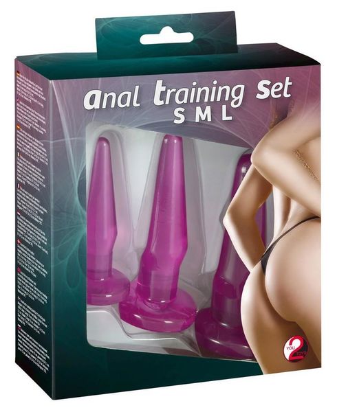 Набір анальних пробок Anal Training Set Lila, 3 шт (фіолетовий) 5172 фото