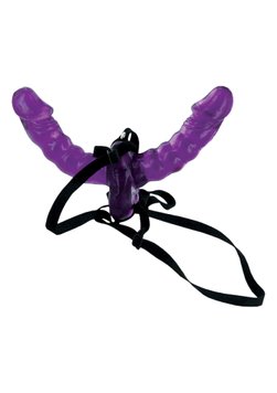 Podwójny strapon Fetish Fantasy Double Delight, 14 cm (fioletowy) 4046 zdjęcie