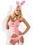 Seksowny kostium Obsessive Bunny suit, S/M (różowy) 6108 zdjęcie