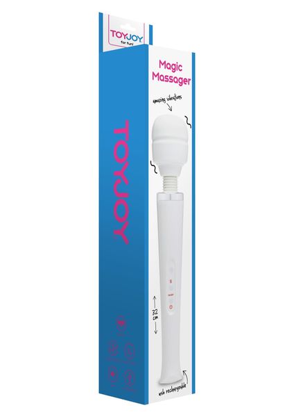 Wibromasażer Toy Joy Magic Wand Massager, 32 cm (biały) 3917 zdjęcie