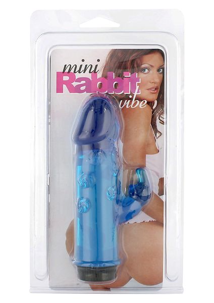 Wibrator królik Seven Creations Mini Rabbit Vibe, 12,5 cm (niebieski) 4014 zdjęcie