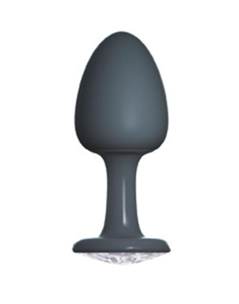 Анальная пробка с кристаллом Dorcel Geisha Plug Diamond XL, 11 см (чёрный) 12839 фото