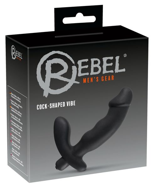 Масажер простати Orion Rebel Cock-Shaped Vibe, 15 см (чорний) 5293 фото