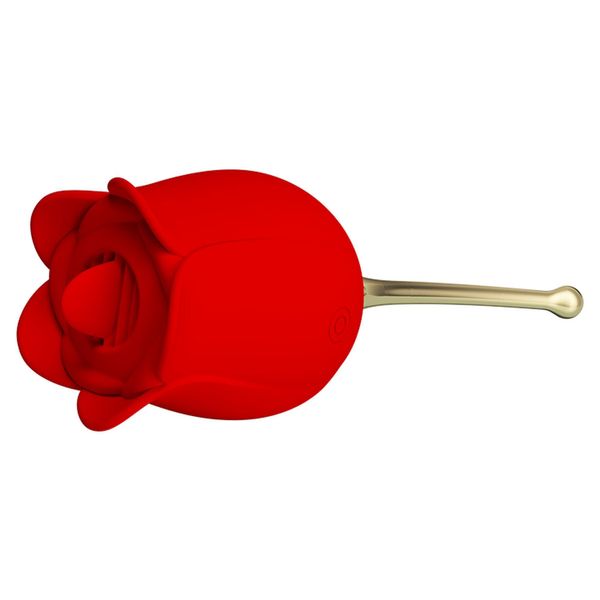 Stymulator łechtaczki Pretty Love Rose Lover Licking Stimulator, 14,2 cm (czerwony) 14934 zdjęcie