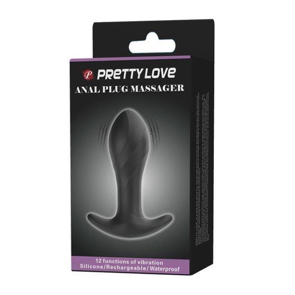 Korek analny z wibracją LyBaile Pretty Love, 10,4 cm (czarny) 10192 zdjęcie