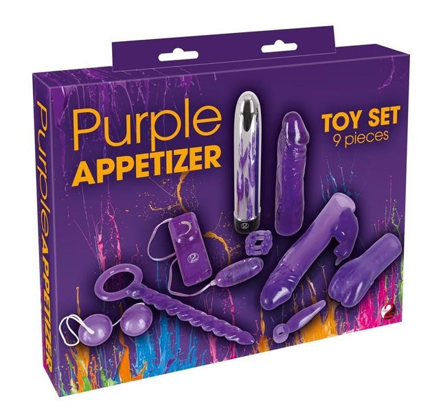 Набір секс-іграшок Purple Appetizer Toy Set, 9 шт (фіолетовий) 5387 фото