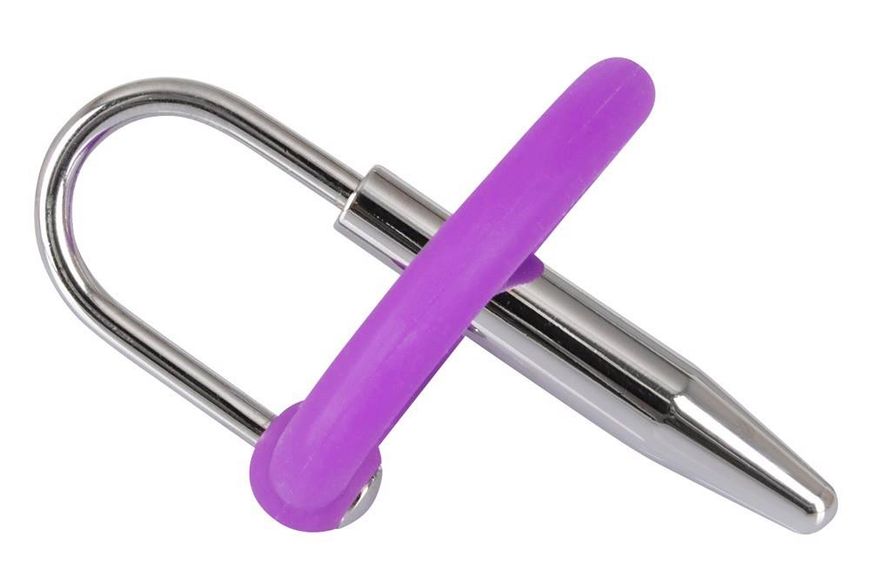 Stymulator cewki moczowej Orion Penis Plug With A Silicone Glans Ring, 4,5 cm (srebro) 7920 zdjęcie