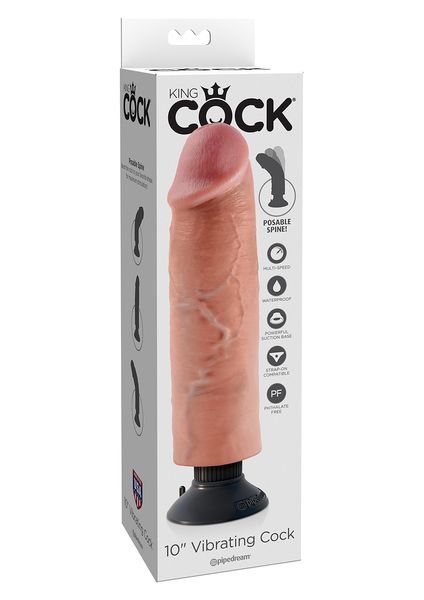 Вибратор Pipedream Vibrating Cock, 22,8 см (телесный) 5646 фото