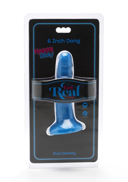 Dildo z przyssawką Toy Joy Get Real Happy Dicks Dong, 15 cm (niebieski) 7524 zdjęcie