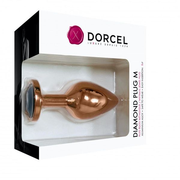 Korek analny z kryształkiem Dorcel, 8,3 cm (brązowy) 12884 zdjęcie