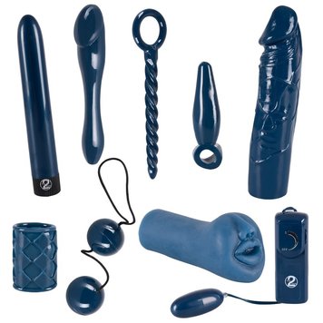 Duży zestaw różnych zabawek erotycznych You2Toys Midnight Blue Set, 9 szt (niebieski) 5200 zdjęcie