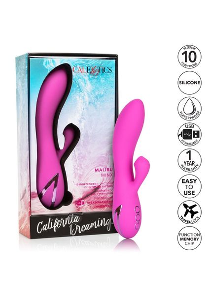 Wibrator królik CalExotics Malibu Minx, 20,8 cm (różowy) 7081 zdjęcie