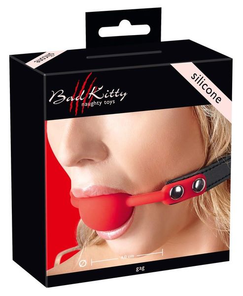 Кляп кулька Orion Bad Kitty Naughty Toys Gag (червоний) 5431 фото