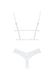 Комплект эротического белья с открытой грудью и промежностью Obsessive Heavenlly XS/S (белый) 16851 фото 6