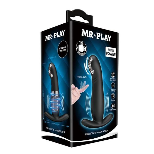 Wibromasażer prostaty LyBaile Mr.Play Vibrating Tickling, 12.7 cm (czarny) 12751 zdjęcie