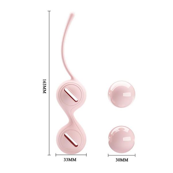 Kulki gejszy Pretty Love Kegel Tighten Up, 16,3 cm (Jasnoróżowy) 7699 zdjęcie