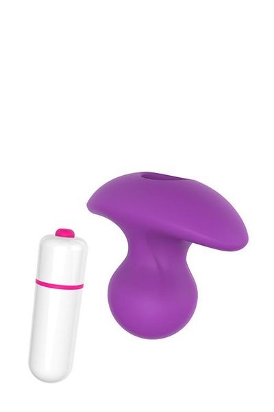 Анальная пробка с вибрацией Dream Toys Pleasure dial, 6,5 см (фиолетовый) 8160 фото