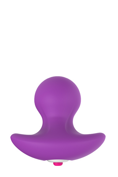 Korek analny z wibracją Dream Toys Pleasure dial, 6,5 cm (fioletowy) 8160 zdjęcie