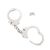 Kajdanki metalowe Heavy Metal Handcuffs Kinx, 26 cm (srebro) 4724 zdjęcie