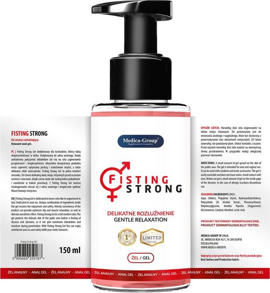 Lubrykant do fistingu Medica Group Fisting Strong, 150 ml 5367 zdjęcie