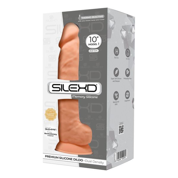 Dildo Adrien Lastic SilexD Flesh Model 1, 26,6 cm (w kolorze cielistym) 9147 zdjęcie