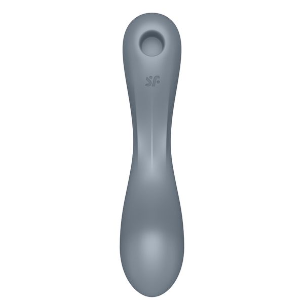 Вакуумный стимулятор клитора Satisfyer Curvy Trinity 1, 17 см (серый) 36767 фото