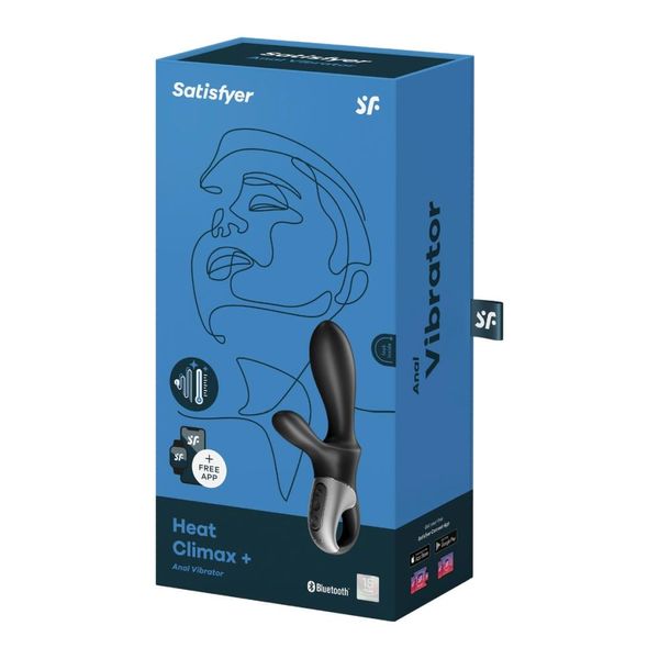 Вібратор Satisfyer Heat Climax + Connect App, 20,5 см (чорний) 13276 фото