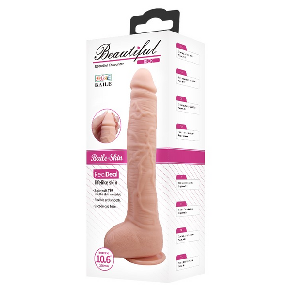 Dildo Beautiful Encounter Dick Real, 27 cm (w kolorze cielistym) 21973 zdjęcie