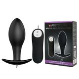 Korek analny Pretty Love Vibrating Butt, 7,5 cm (czarny) 7748 fotografia