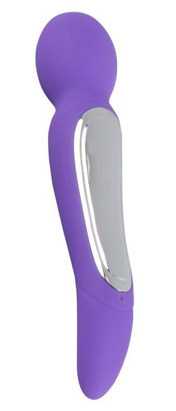 Універсальний масажер Sweet Smile Rechargeable Dual Motor Vibe, 22 см (фіолетовий) 5022 фото