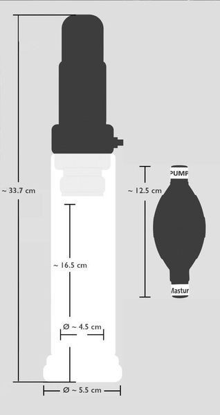 Помпа для члена с вибрацией Orion Vibrating Multi Pump & Masturbator, 33,7 см (прозрачный) 5049 фото