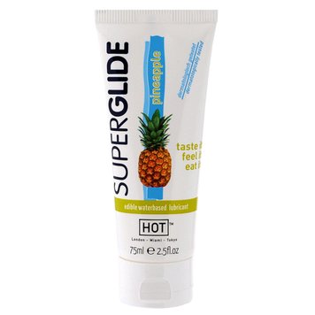 Лубрикант на водній основі Hot Edibles Superglide Lube ананас, 75 мл 3748 фото