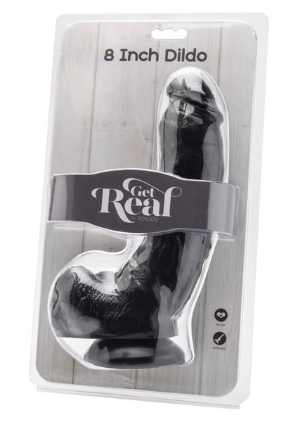 Realistyczne dildo z przyssawką Get Real ToyJoy, 20,5 cm (czarny) 5911 zdjęcie