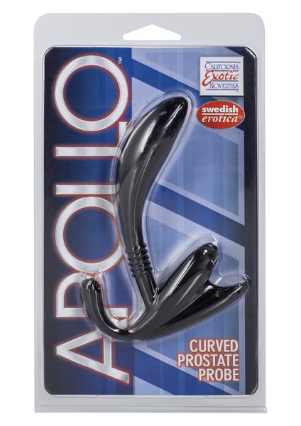 Stymulator prostaty Apollo Curved Prostate Probe, 11,5 cm (czarny) 4277 zdjęcie