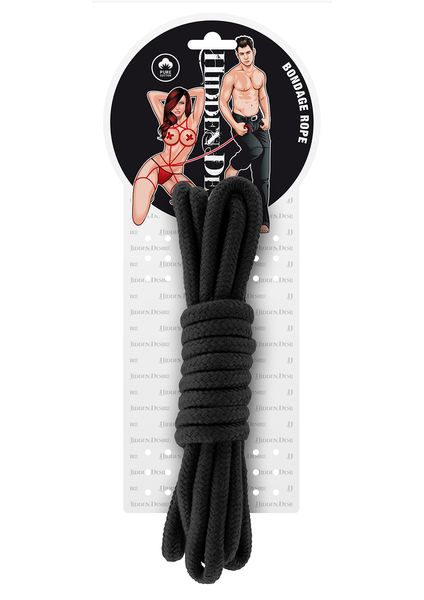 Lina Hidden Desire Bondage Rope, 3 m (czarny) 6407 zdjęcie