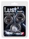 Набір ерекційних кілець Lust 3 Black, 3 шт (чорний) 5159 фото 4