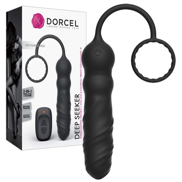 Анальный вибратор Dorcel Deep Seeker, 25.8 см (черный) 18075 фото