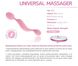 Вибромассажер Femintimate Universal Massager, 21 см (розовый) 6554 фото 3